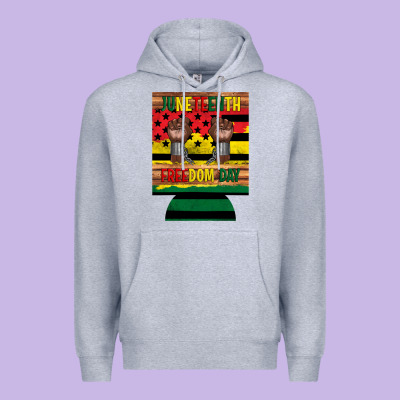 Juneteenth Freedom Day 12 Oz Can Cooler (regular) 2 Premium Hoodie Designed By Artiststas
