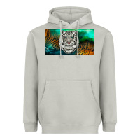 Moon Dust white tiger forest license plate Heavyweight Hoodie - RanaPortraitStore