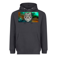 Smoke white tiger forest license plate Heavyweight Hoodie - RanaPortraitStore