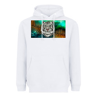 White white tiger forest license plate Heavyweight Hoodie - RanaPortraitStore