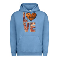 Pigment Pebble Blue basketball love Urban Hoodie - JahusDesignShop