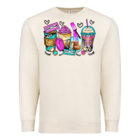Sandshell eyelash coffee cups Premium Sweatshirt - Zillion Design Studio