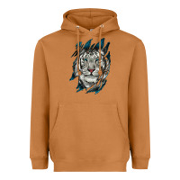 Meerkat White Tiger Scratch Mark Heavyweight Hoodie - RanaPortraitStore