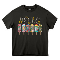 Asphalt name vibrant summer greeting with popsicles Heavy Core Tee - CowhideDigitalArt
