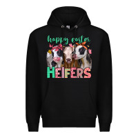 Black happy easter heifers Premium Hoodie - Jasminsmagicworld