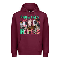 Burgundy happy easter heifers Premium Hoodie - Jasminsmagicworld