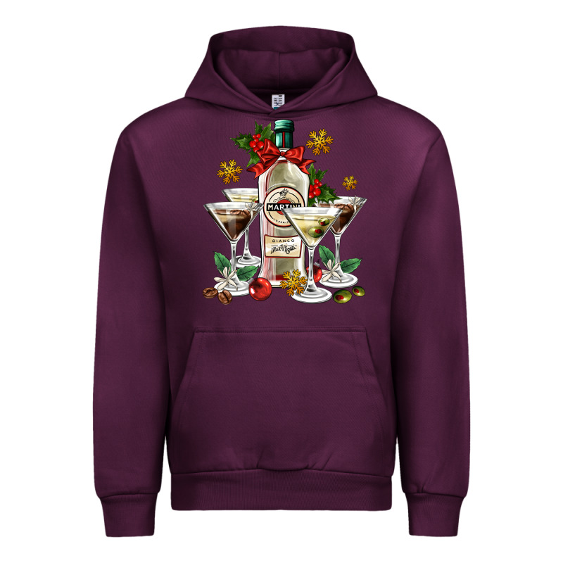 Christmas Martini  And Martini Bottle Urban Hoodie by AdoDesignShop | Teevron