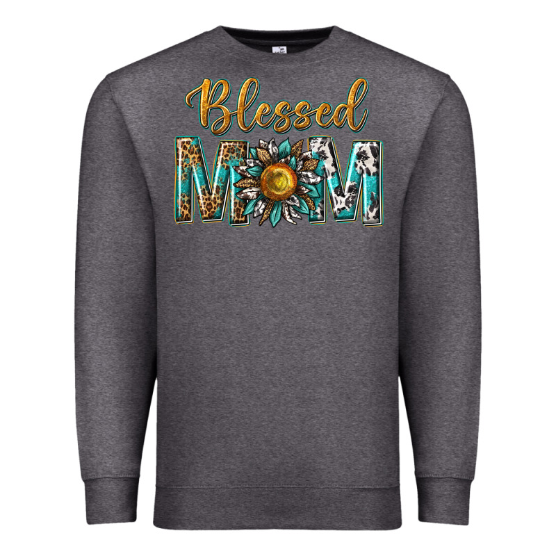 Western Blessed Mom With Sunflower Premium Sweatshirt by texasbilliewilder | Teevron