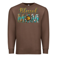 Chestnut western blessed mom with sunflower Premium Sweatshirt - texasbilliewilder