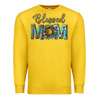 Lemon western blessed mom with sunflower Premium Sweatshirt - texasbilliewilder