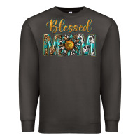 Smoke western blessed mom with sunflower Premium Sweatshirt - texasbilliewilder