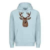 Blue Mist deer Premium Hoodie - JahusDesignShop