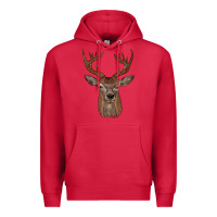 Cardinal deer Premium Hoodie - JahusDesignShop