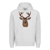 Dove Grey deer Premium Hoodie - JahusDesignShop