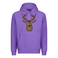 Purple deer Premium Hoodie - JahusDesignShop