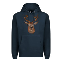Navy deer Premium Hoodie - JahusDesignShop