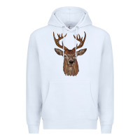 White deer Premium Hoodie - JahusDesignShop