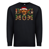 Black christmas dog mom dachshund Premium Sweatshirt - RanaPortraitStore