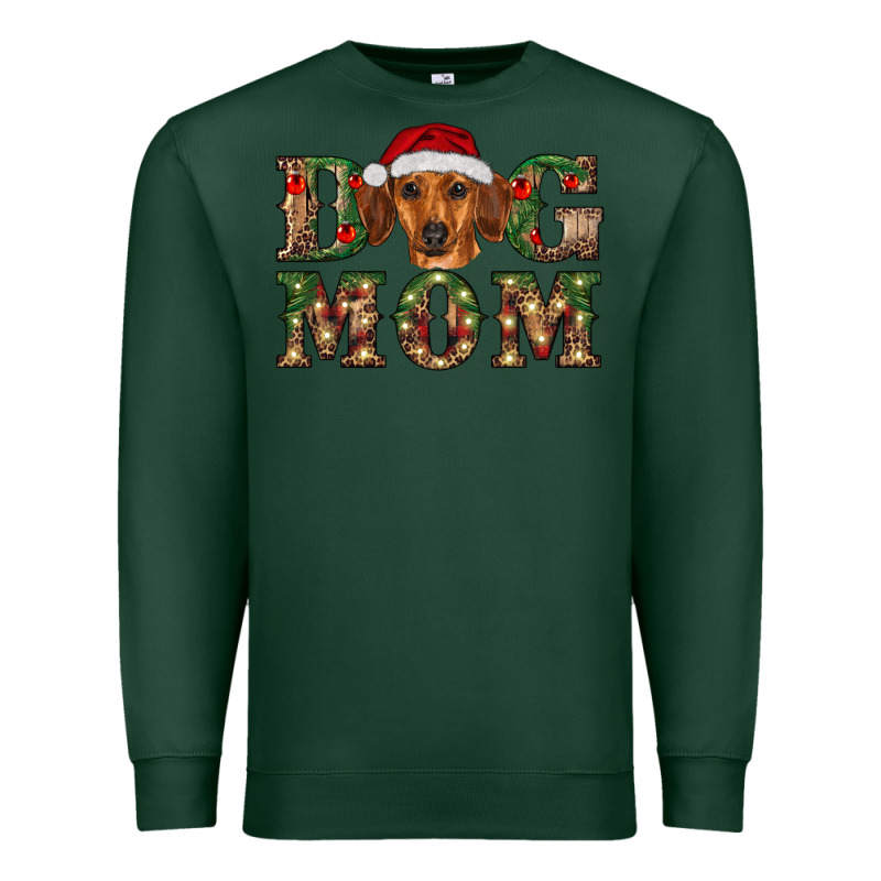 Christmas Dog Mom Dachshund Premium Sweatshirt by RanaPortraitStore | Teevron