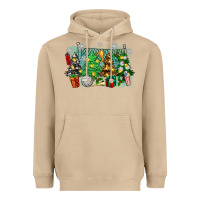 Mushroom christmas trees with tennis Heavyweight Hoodie - Zillion Design Studio