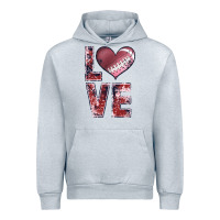 Heather Grey football love Urban Hoodie - JahusDesignShop