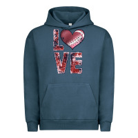 Pigment Midnight Navy football love Urban Hoodie - JahusDesignShop