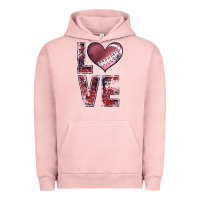Pigment Salmon football love Urban Hoodie - JahusDesignShop