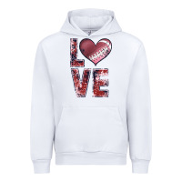 White football love Urban Hoodie - JahusDesignShop