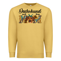 Antique Gold western dachshund mom Premium Sweatshirt - RanaPortraitStore