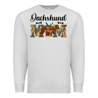Dove Grey western dachshund mom Premium Sweatshirt - RanaPortraitStore