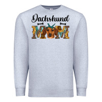 Heather Grey western dachshund mom Premium Sweatshirt - RanaPortraitStore