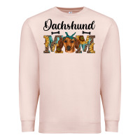 Pale Pink western dachshund mom Premium Sweatshirt - RanaPortraitStore