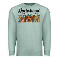Seafoam western dachshund mom Premium Sweatshirt - RanaPortraitStore