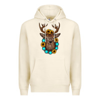 Tofu deer gemstone sunflower Premium Hoodie - JahusDesignShop