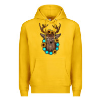 Lemon deer gemstone sunflower Premium Hoodie - JahusDesignShop