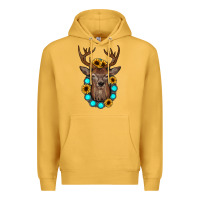Mustard deer gemstone sunflower Premium Hoodie - JahusDesignShop