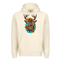 Sandshell deer gemstone sunflower Premium Hoodie - JahusDesignShop