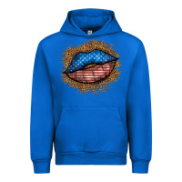 Cobalt western 4 of july lips Urban Hoodie - BundleAndBundleShop