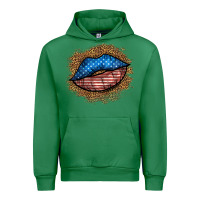 Emerald western 4 of july lips Urban Hoodie - BundleAndBundleShop