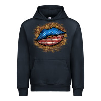 Navy western 4 of july lips Urban Hoodie - BundleAndBundleShop