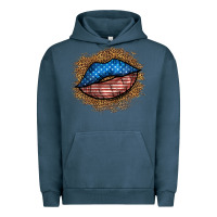 Pigment Midnight Navy western 4 of july lips Urban Hoodie - BundleAndBundleShop
