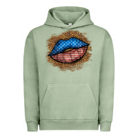 Pigment Oil Green western 4 of july lips Urban Hoodie - BundleAndBundleShop