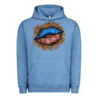 Western 4 Of July Lips Urban Hoodie | Teevron