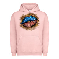 Pigment Salmon western 4 of july lips Urban Hoodie - BundleAndBundleShop