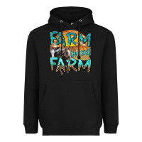 Black farm sweet farm with horses Heavyweight Hoodie - texasbilliewilder