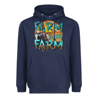 Navy farm sweet farm with horses Heavyweight Hoodie - texasbilliewilder