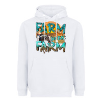 White farm sweet farm with horses Heavyweight Hoodie - texasbilliewilder