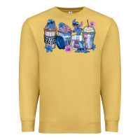 Antique Gold stitch coffee cups Premium Sweatshirt - Zillion Design Studio