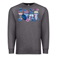 Charcoal Heather stitch coffee cups Premium Sweatshirt - Zillion Design Studio