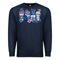 Navy stitch coffee cups Premium Sweatshirt - Zillion Design Studio